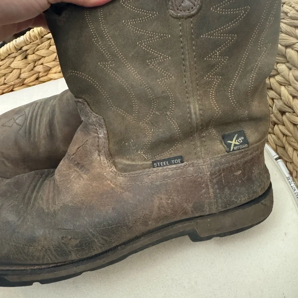 Ariat MetGuard Men’s Steel Toe Boots Size 10.5EE Brown
